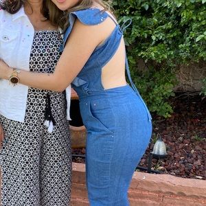 Super cute denim jumpsuit!